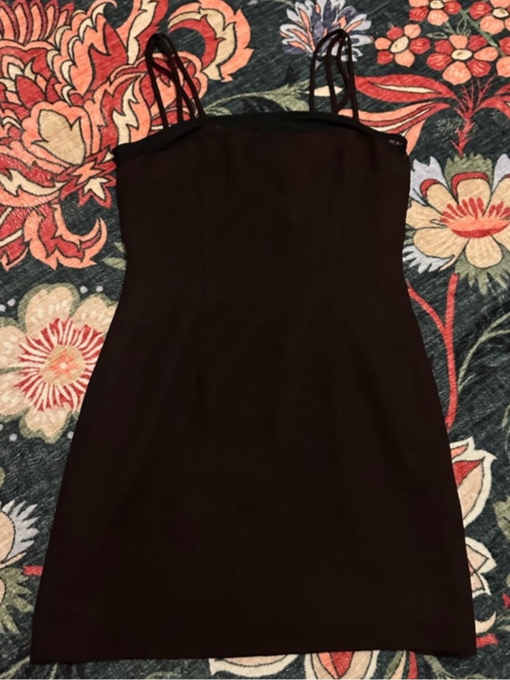YL by Yair Black Slip Mini Dress Double Strap Y2K 90s Size 10